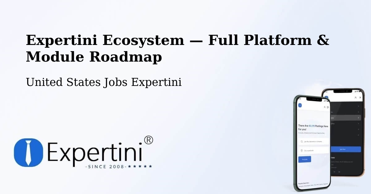 Expertini Ecosystem — Full Platform & Module Roadmap – Springdale